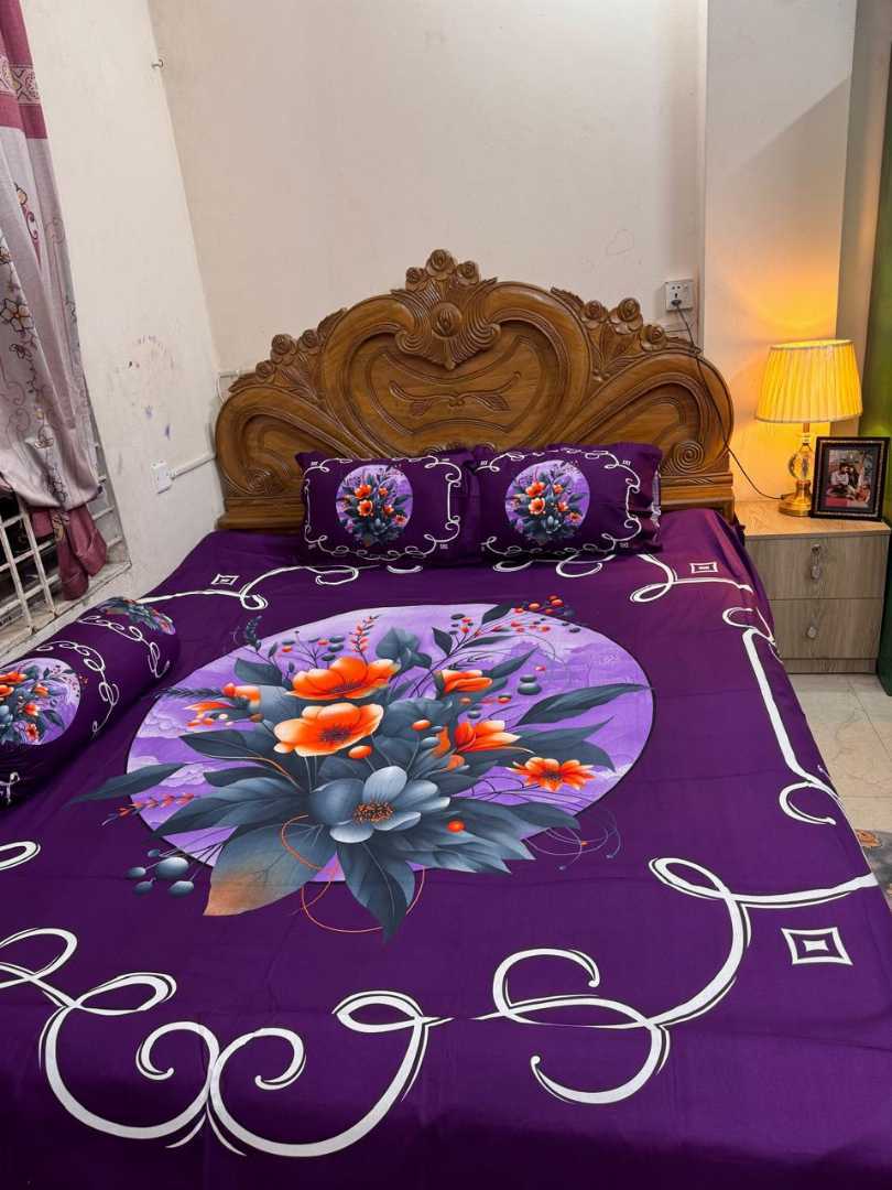 Luxury,King,size,Bed,Sheet,with,Matching,Pillow,covers