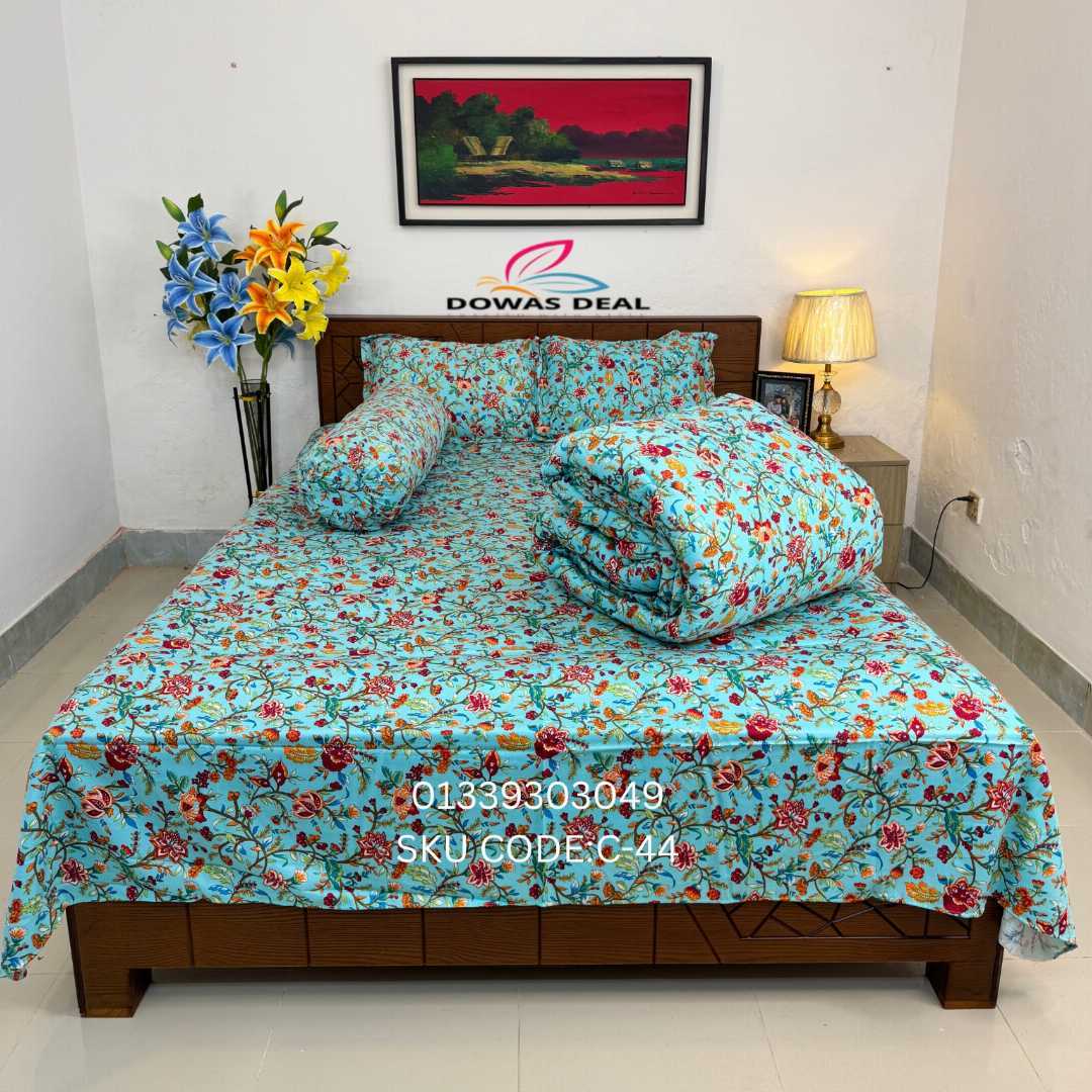 Premium,Quality,Twill,Cotton,Comforter,5,Pcs,Set