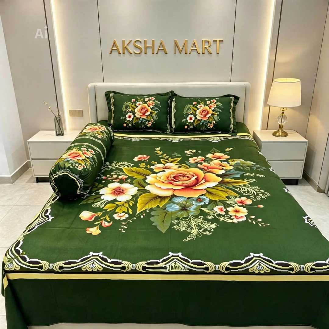 Luxury,King,size,Bed,Sheet,with,Matching,Pillow,covers